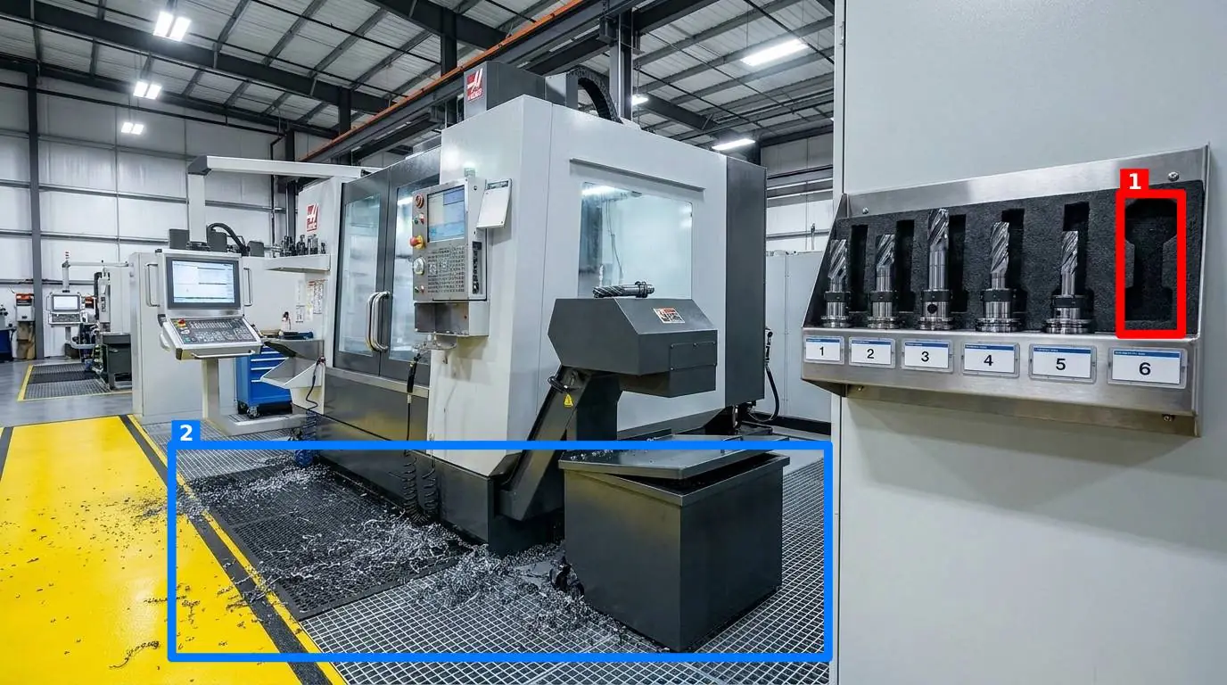 SnapAudit inspection: CNC station
