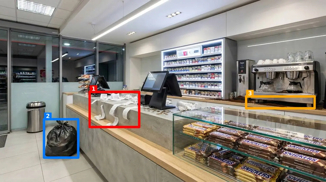SnapAudit inspection: Gas station / checkout